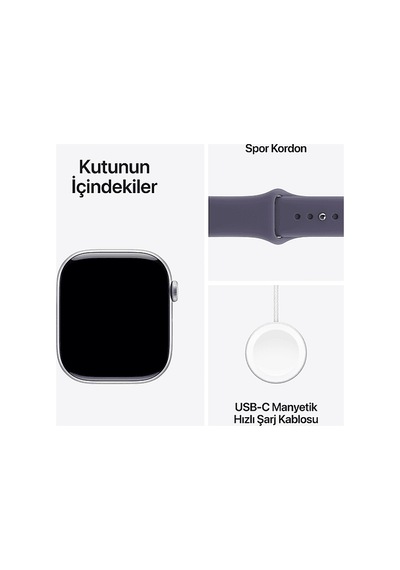 Apple MEU74TU/A Watch Series 11 GPS 42 MM Spor Kordon M/L Akıllı Saat (Distribütör Garantili)