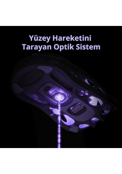 Gravastar Mercury M1 Pro Rgb 26.000 Dpı Optik Gaming Mouse, Kablosuz, Magnezyum Alaşımlı, Programlan M1 Pro