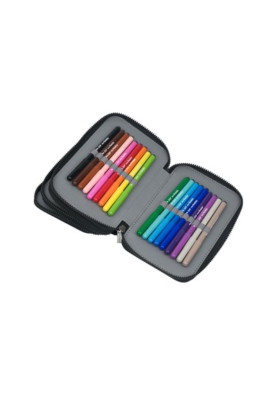 Monocromo Üç Katlı Pu Dolu Kalem Kutu Mor 173552