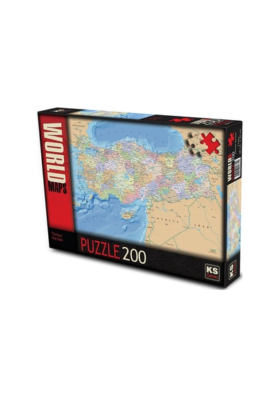 Eğitici Türkiye Siyasi Haritası Puzzle/Yapboz 200 Parça