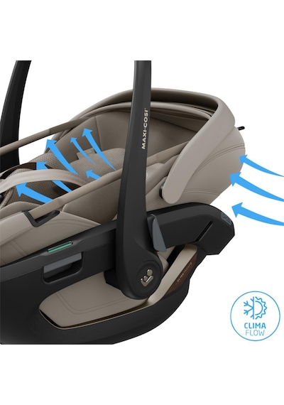 Maxi-cosi Coral Slidepro Isofix Bazalı 360 Dönebilen Tam Yatabilen Modüler 0-13 Kg Ana Kucağı Sand