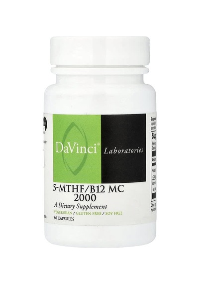 Davinci Laboratories, 5-mthf/b12 Mc 2000, 60 Capsules