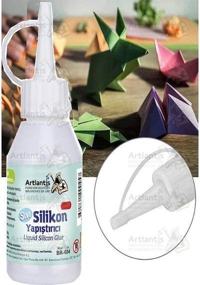 Sıvı Silikon Yapıştırıcı 50 Ml 1 Adet Brons Silikon Yapıştırıcı Sıvı 50 Gr Plastik Cam Mermer Kağıt Karton Tahta Köpük