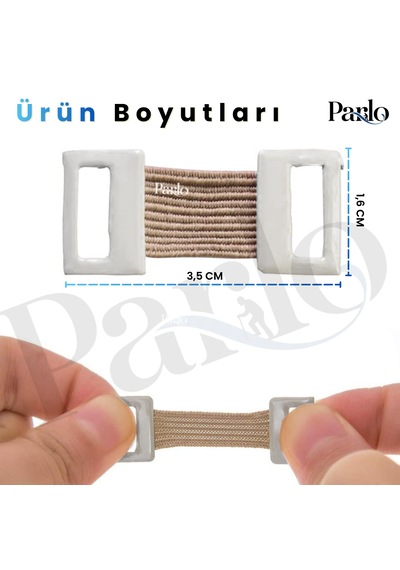 Parlo Yedek Elastik Bandaj Kopçası 50 Li Set Metal Klipsli Esnek Bandaj Sabitleme Aparatı