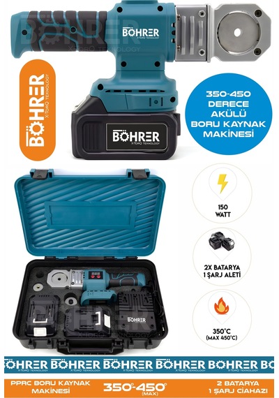 Böhrer Ba0015 Alman Pro Pprc Max 320 Derece Mavi Komple Uç Aparatlari Dahi L Plasti K Boru Kaynak Maki Nesi