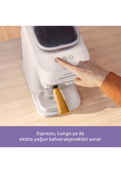 Philips Baristina Espresso Makinesi, 16 Bar Basınç, Çift Kahve Filtresi, Evde Barista Kalitesinde