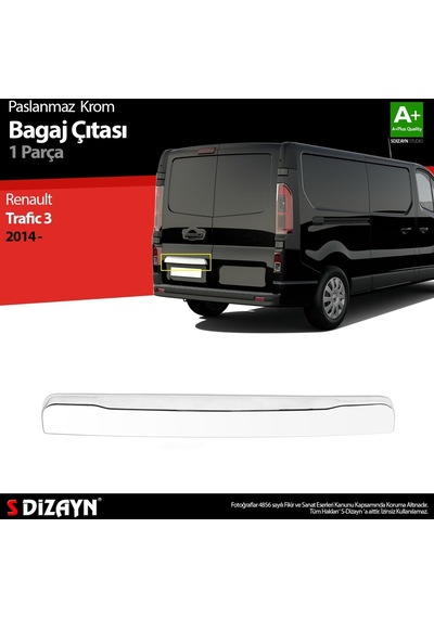 S-Dizayn Ford Fiesta Krom Bagaj Çıtası 2009-2017 Arası N11.5321