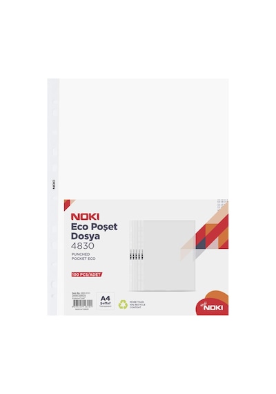 4830-eco Poşet Dosya 100 Adet 0.75 LT - 2.5 LT - 12 KG