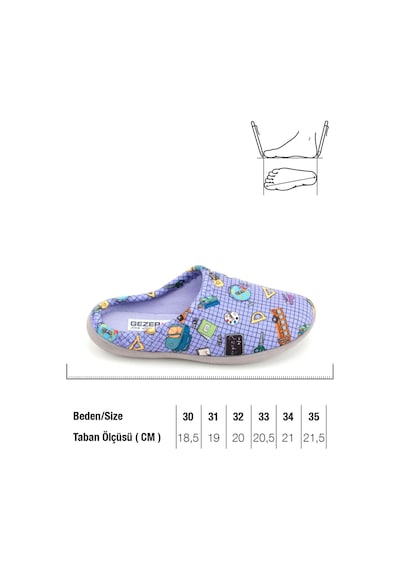 Gezer Kız Çocuk Kışlık Rahat Taban Ev Bahçe Gondol Terlik Gt1kfm.15895.00.x49.j28 Lila