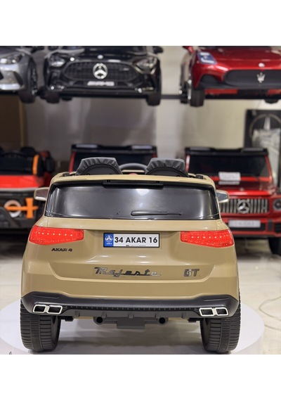 Volvo Akülü Araba 0-6 Yaş Özel Plaka Hediyeli Bej