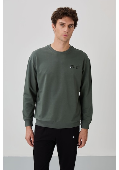 Tommy Life Çağla - Siyah Casual O Yaka Lastik Paça Pamuklu Erkek Oversize Eşofman Takımı - 85120 Yeşil - Siyah Tommy Life Çağla - Siyah Casual O Yaka Lastik Paça Pamuklu Erkek Oversize Eşofman Takımı - 85120 Yeşil - Siyah