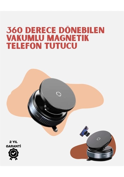 Hubrendy Tekno Evrensel Uyumlu Manyetik Araç Telefon Standı Dayanıklı Alüminyum Gövde Diğer