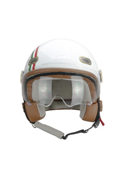 Cgm 191ı Pix Sprint Verde Bianco Rosso Sagomata Açık Kask Beyaz-kırmızı-yeşil