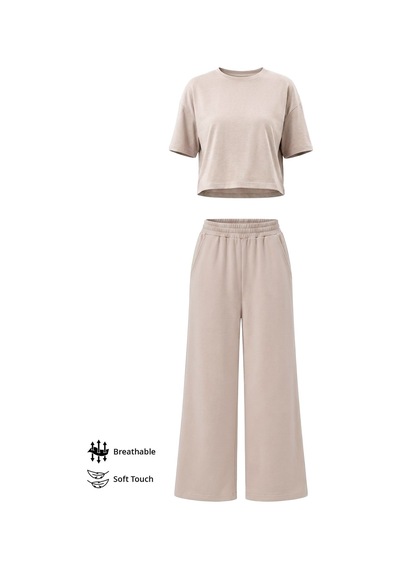 Cottonhıll Premium - Sway Collection Vizon Modal Kadın Eşofman Takımı
