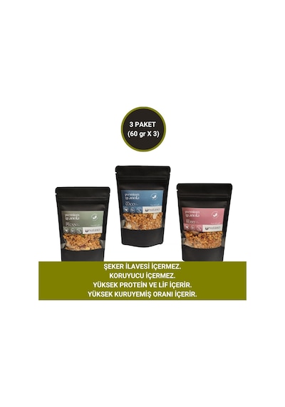 Pecan, Coco, Berry Granola 60 Gr X 3