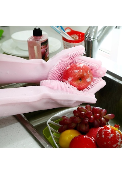 Sihirli Bulaşık Eldiveni Mutfak Banyo Oto Temizleme Eldiven Fırça
