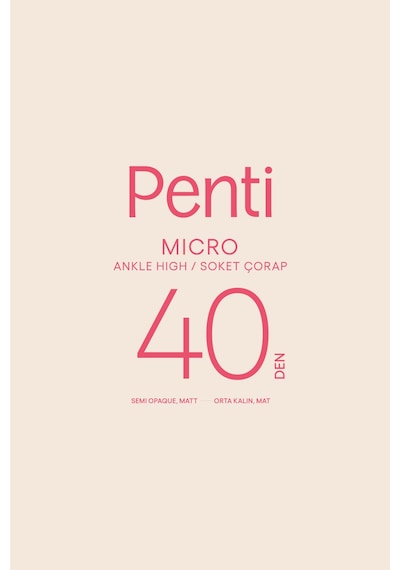Penti Micro 40 Soket Çorap