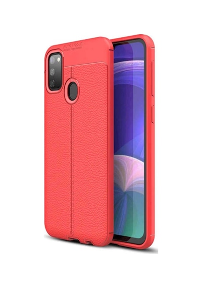 Samsung Uyumlu Galaxy M21 Kilif Deri Tarzi Niss Silikon Case 401547365