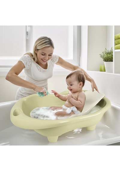 Dolu Nüve Küvet ve Bebek Yaslanma Desteği - Yeşil