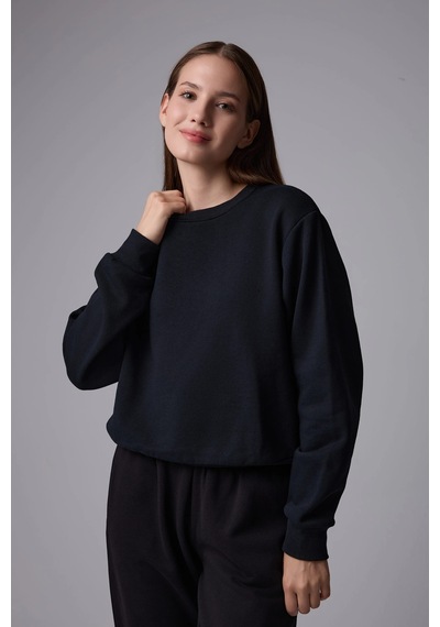 Defys Kadın Basic Sweat Siyah - 747511219 Siyah