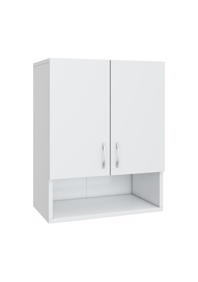 Çok Amaçlı Banyo Duvar Dolabı Kiler Dolabı Mdf Beyaz