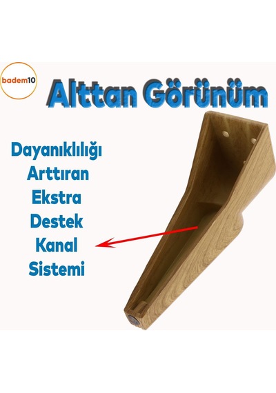 4 Adet Nota Ceviz 19 Cm Mobilya Kanepe Tv Ünitesi Koltuk Ayağı Ayakları Ahşap Desenli Kahverengi 6395751