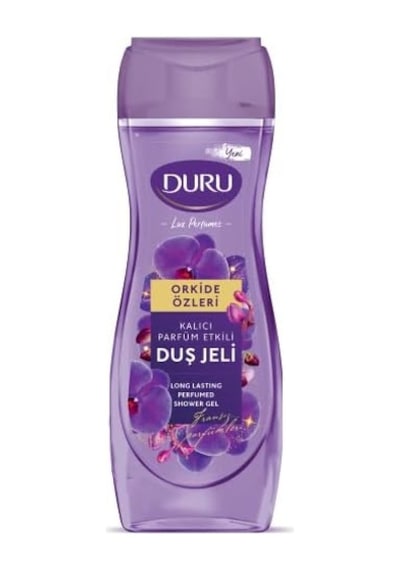 Duru Lux Perfumes Duş Jeli, Orkide, 450 Mililitre Açık Mavi