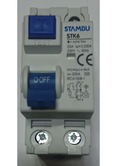 Stambu Trifaze Kaçak Akım Rölesi 4X63 30 Ma Stambu Trifaze Kaçak Akım Rölesi 4X63 30 Ma