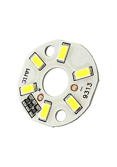 5730 5v 3w 31mm Beyaz Led Modül Aluminyum Pcb 6 Led Lamba Aydınlatma Işık