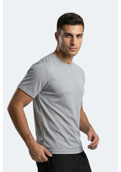 Slazenger Haunted I Erkek Gri Tişört