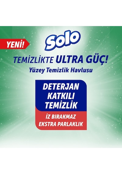 Solo Yüzey Temizlik Havlusu 100 Yaprak Limon & Portakal Tazeliği Tekli