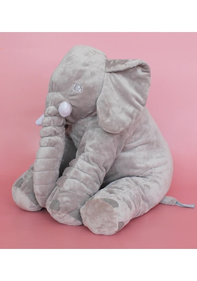 Uyku Arkadaşım Peluş Fil - Büyük Yumuşacık 75 Cm -sevgiliye Hediye Gri