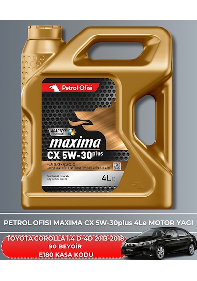 Toyota Corolla 1.4 D-4d 2013-2014-2015-2016-2017-2018 90 Beygir Filtre - Yağ Bakım Seti