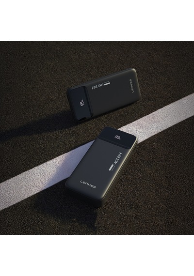 Lenyes Px254d Pd 20w Hızlı Şarj Özellikli Dijital Led Göstergeli Powerbank 22.5w 20000mah Gümüş