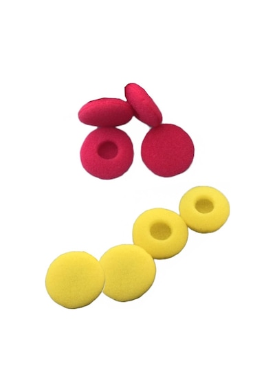 Kulaklık Süngeri 18 Mm Taraftar 4 Sarı 4 Kırmızı