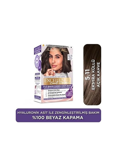 L'oreal Excellence Cool Creme Saç Boyası - 6.11 Ekstra Küllü Koyu Kumral