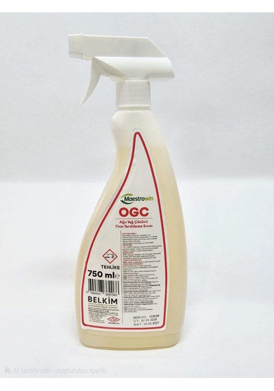 Maestrowin Ogc Ağır Yağ Çözücü Ve Fırın Temizleyici 750 Ml