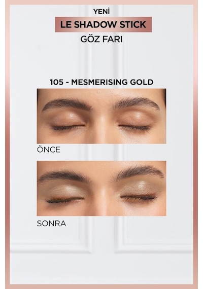 L'Oréal Paris Le Shadow Stick Göz Farı 105 Mesmerizing Gold