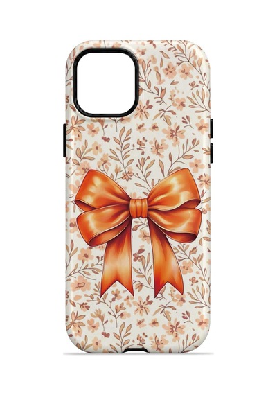 Velvoria Valestra Autumn Floral Bow Apple iPhone Uyumlu 15 Darbe Korumalı Kılıf Valestra Select - Autumn Floral Bow