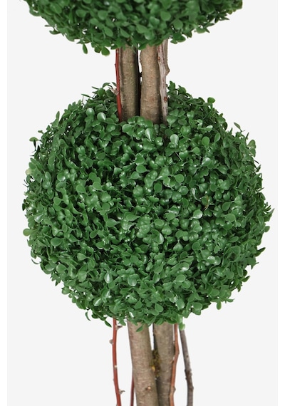 Yapay Çiçek Deposu Oval Çıtalı Saksıda Yapay 2 Katlı Şimşir Ağacı 110 Cm