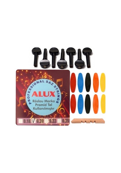 Alux 0.20 Pramid Abanoz Burgu Tezene Eşik 4'Lü Set