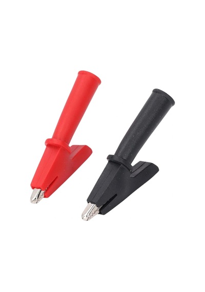 Ic-243a 4mm Banana Jak Girişli Krokodil Wd1096 Siyah Kırmızı Set