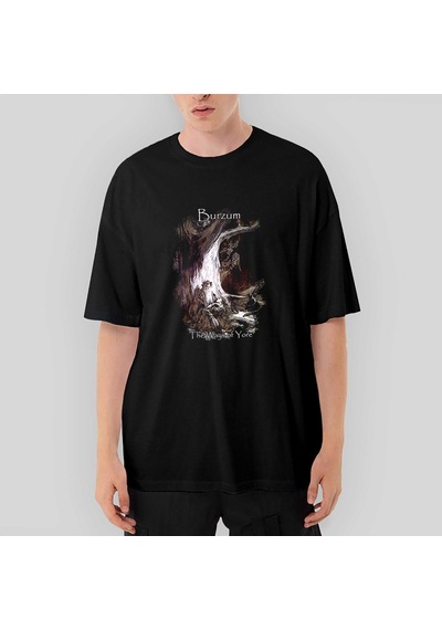Burzum The Ways Of Yore Oversize Siyah Tişört Siyah