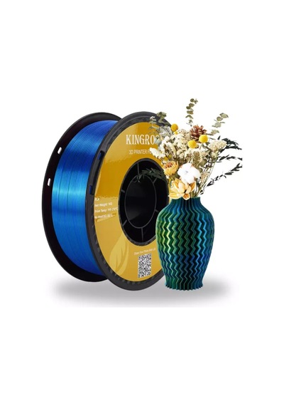 Kingroon 3 Renk Sarı - Mavi - Yeşil Pla Silk Filament 1.75 Mm 1000gr