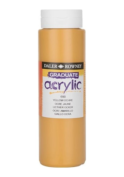 Daler Rowney Graduate Akrilik Boya 500Ml 690 Yellow Ochre