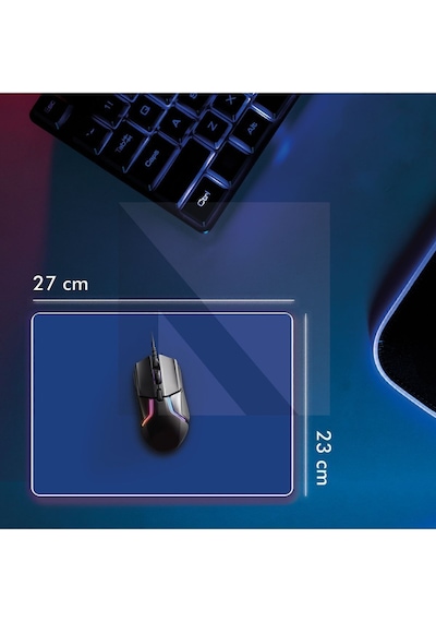 MP05 - 27x23 Medium Mavi Gaming Mousepad Ev, Ofis, Oyun