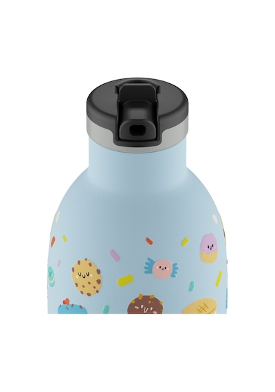 Clima Bottle Sweet Friends Pipetli Paslanmaz Çelik Termos 330 Ml Açık Mavi