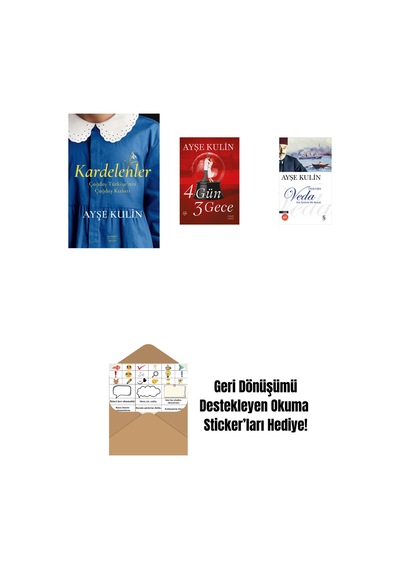 Kardelenler + 4 Gün 3 Gece + Veda Midi Boy + Okuma Sticker'ları