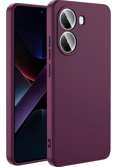 Nihcase Xiaomi Poco X7 Pro Kılıf Mara İçi Kadife Süet Lansman