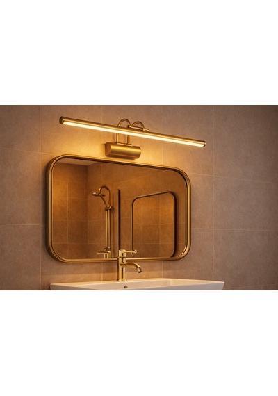 Sarjlı Led Flüt Resim Aplik 6w 3200k Gün Işığı 35cm Duvar Tipi Ayna/tablo Üstü Dekoratif Işık Ip20 Iç Mekan Kullanım Gold